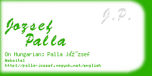 jozsef palla business card